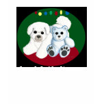 Bichon Frise & Bear Christmas Dark colors Bichon Frise & Bear Christmas Dark colors