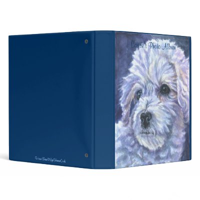 Bichon Frise Binder by Dogartist