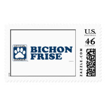 Bichon Frise Blue Stamp