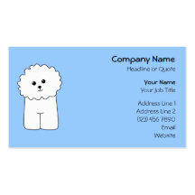 Bichon Frise. Business Card