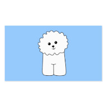 Bichon Frise. Business Card Template