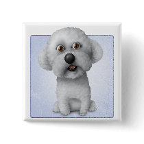 Bichon Frise Pinback Button