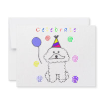 Bichon Frise Celebrate Invitation