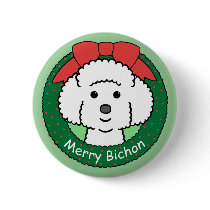 Bichon Frise Christmas Pins