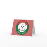 Bichon Frise Christmas Card