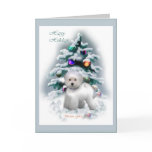 Bichon Frise Christmas Gifts Greeting Cards