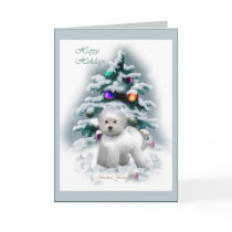 Bichon Frise Christmas Gifts cards