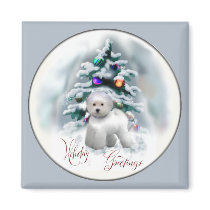 Bichon Frise Christmas Gifts Magnets