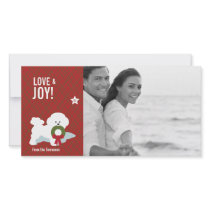 Bichon Frise Christmas Photo Card