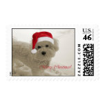 Bichon Frise Christmas Stamps