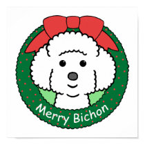 Bichon Frise Christmas posters