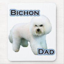 Bichon Frise Dad 4 Mouse Mats