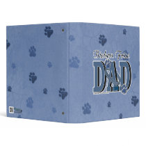 Bichon Frise DAD Vinyl Binders