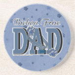 Bichon Frise DAD Drink Coaster