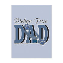 Bichon Frise DAD Postcard