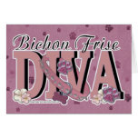 Bichon Frise DIVA Greeting Card