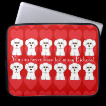Bichon Frise Dog Humor Laptop Sleeve laptop sleeves