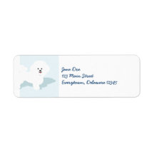 Bichon Frise Dog Mailing Labels