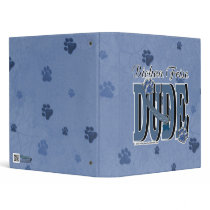 Bichon Frise DUDE Vinyl Binder