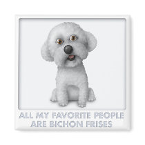 Bichon Frise Favorite Refrigerator Magnets