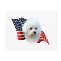 Bichon Frise Flag Post Cards