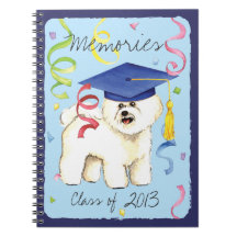 Bichon Frise Graduate Note Book