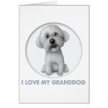 Bichon Frise Granddog Greeting Card
