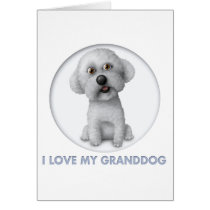 Bichon Frise Granddog Greeting Card