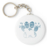 Bichon Frise Granddog Keychain