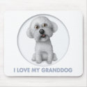 Bichon Frise Granddog mousepads
