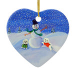 Bichon Frise Heart Ornament