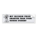 Bichon Frise Honor bumpersticker