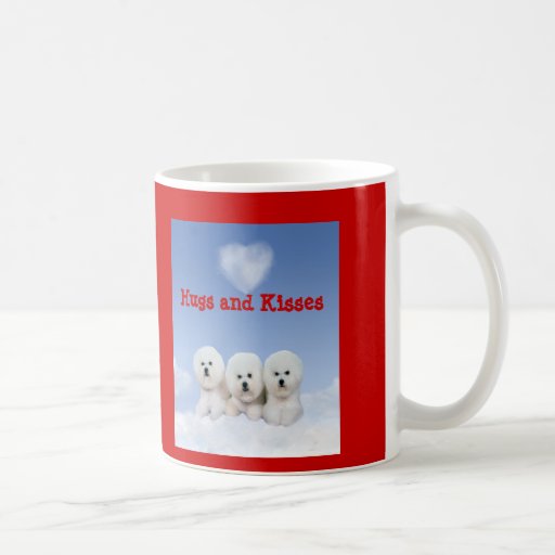 Bichon Frise Hugs and Kisses Heart Mug