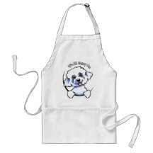 Bichon Frise Its All About Me Aprons