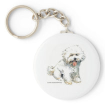 Bichon Frise Keychains