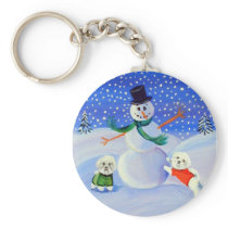Bichon Frise Keychain