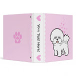 Bichon Frise Love Vinyl Binder