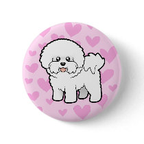 Bichon Frise Love Button