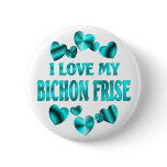 BICHON FRISE Love Button