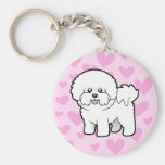 Bichon Frise Love Keychain