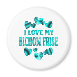 BICHON FRISE Love Fridge Magnets