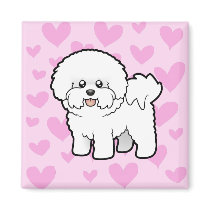 Bichon Frise Love Refrigerator Magnets