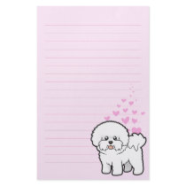 Bichon Frise Love Customized Stationery