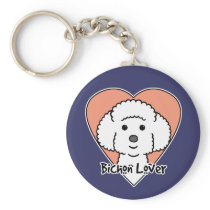 Bichon Frise Lover Keychain