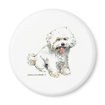 Bichon Frise Refrigerator Magnet
