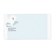 Bichon Frise Mailing Label