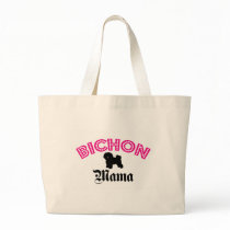 Bichon Frise Mama Canvas Bag