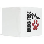 Bichon Frise Mom 2 3 Ring Binder