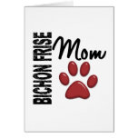 Bichon Frise Mom 2 Greeting Card