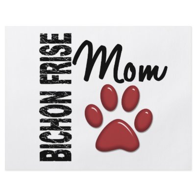 Bichon Frise Mom 2 Flyer by poochloverstuff